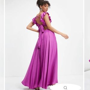 NWT Ruffle Maxi Dress